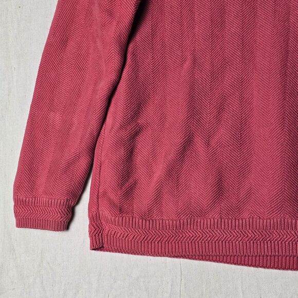 Vintage Polo Ralph Lauren Sweater Mens MediumRed Heavyweight Pullover Tight Knit - Picture 9 of 16